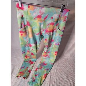 Proplayer Moisture Wicking Leggings - Womens Size Small - Pink Purple Floral